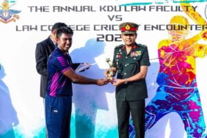 Inaugural Cricket Encounter between Faculty of Law, KDU vs Sri Lanka Law College