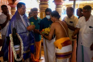 A Sacred Hindu Pooja Ceremony Marks the 44th Anniversary of General Sir John Kotelawala Defence University (KDU)